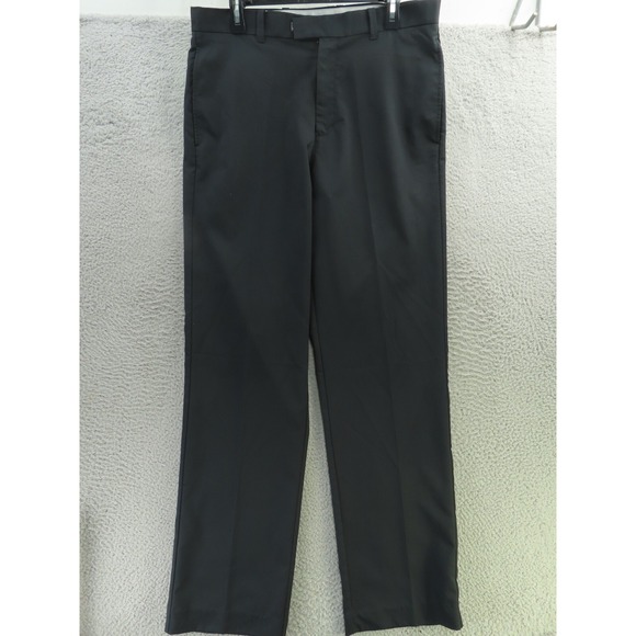 Callaway Golf Pants Mens 34x34 Black Straight Stretch Flat Front Polyester - Picture 1 of 7